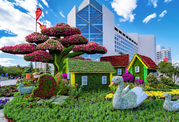 秘广场花坛的故事开元棋牌带你揭(图4)